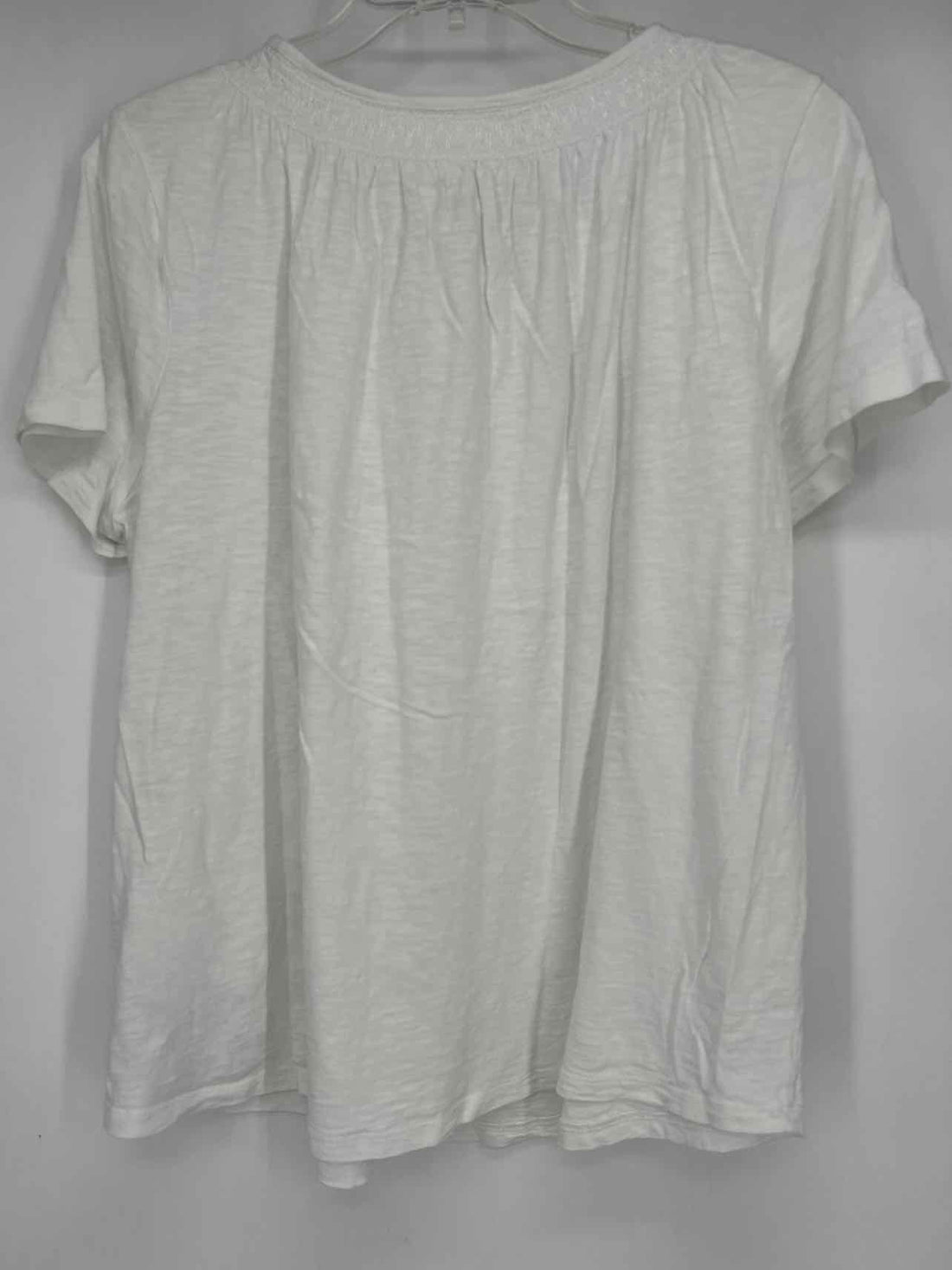 Talbots Size XL White Short Sleeve