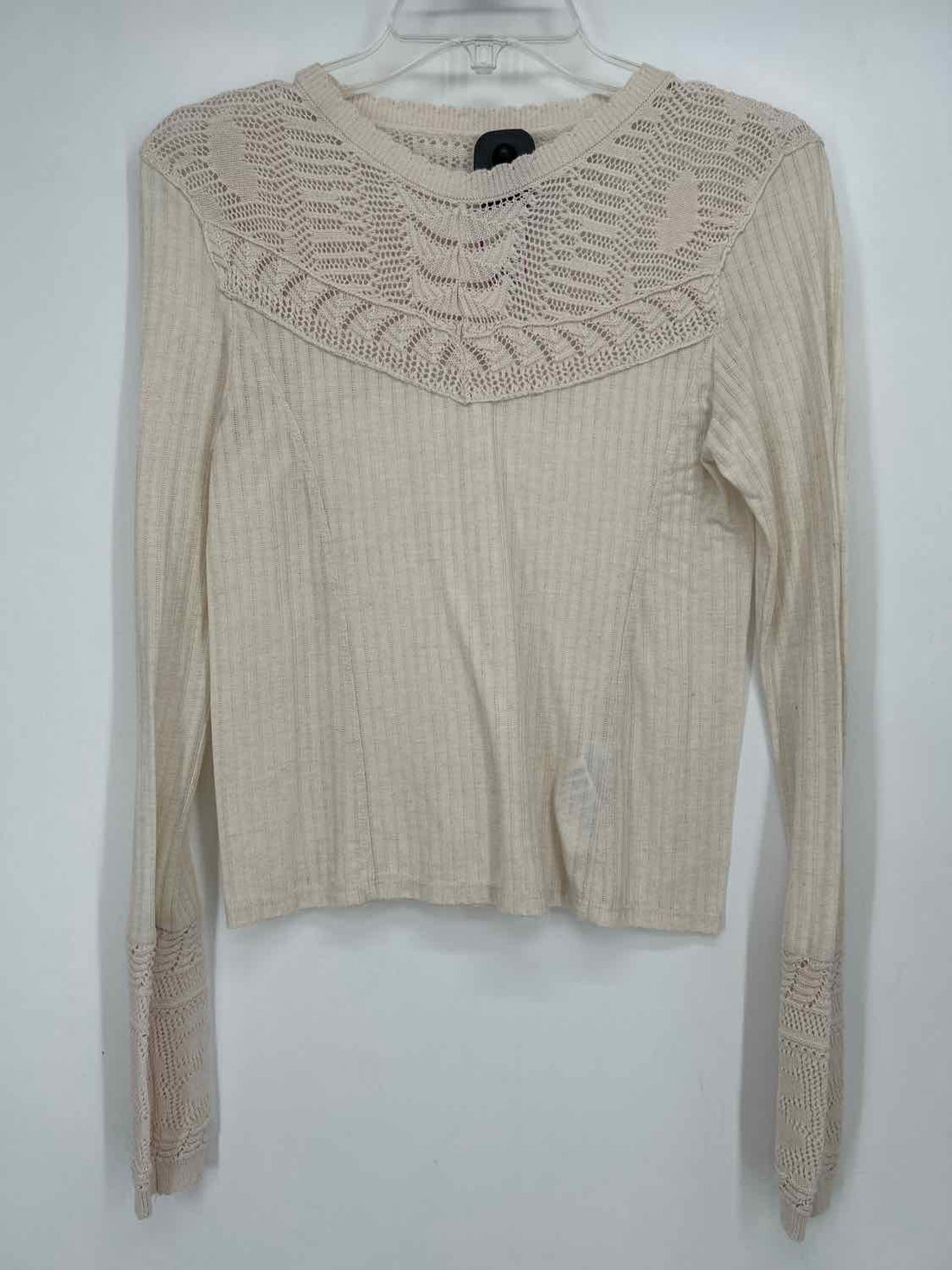 Free People Size S White Long Sleeve