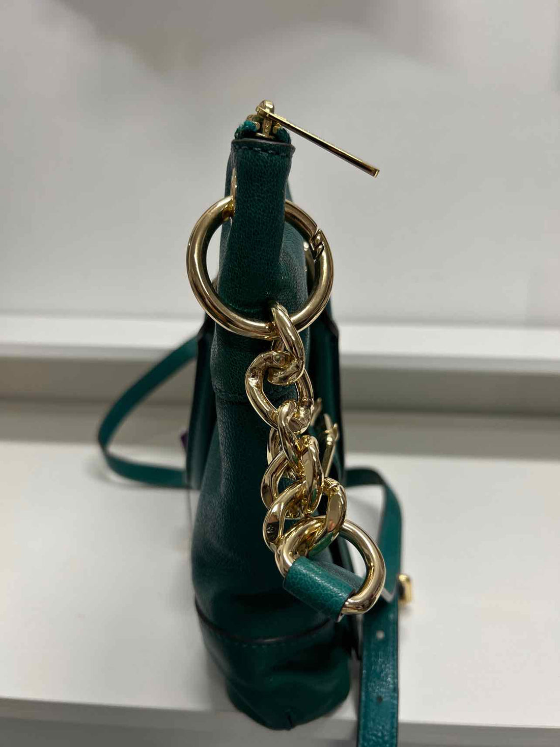 Michael Kors Green McGraw Satchel