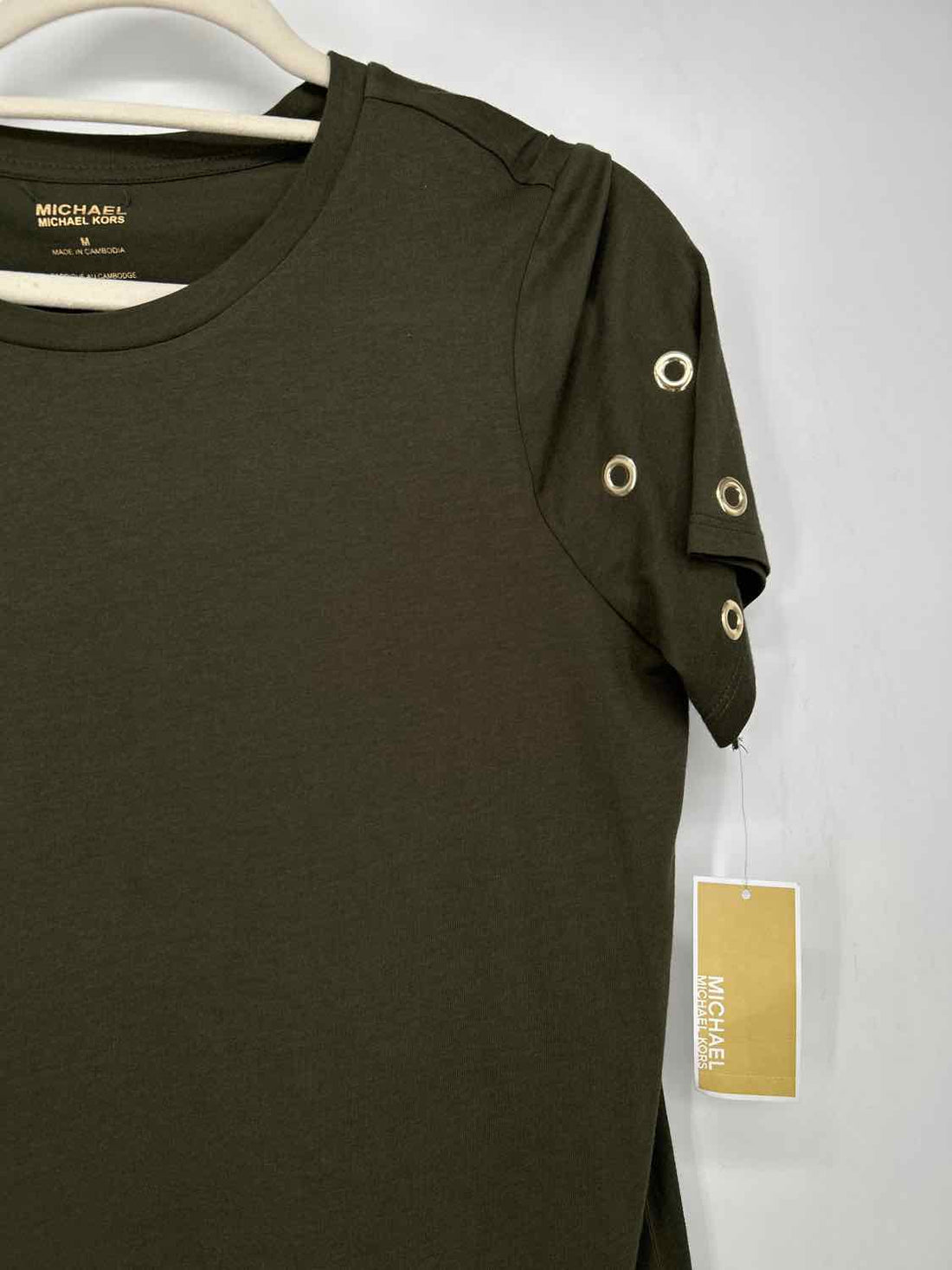 Michael Kors Size M Green NWT Short Sleeve