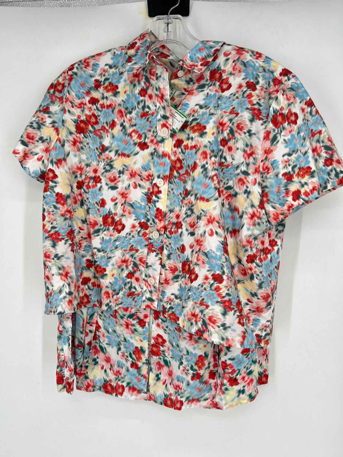 J Crew Size 12 White Blue & Red Floral NWT Multi-Piece Set