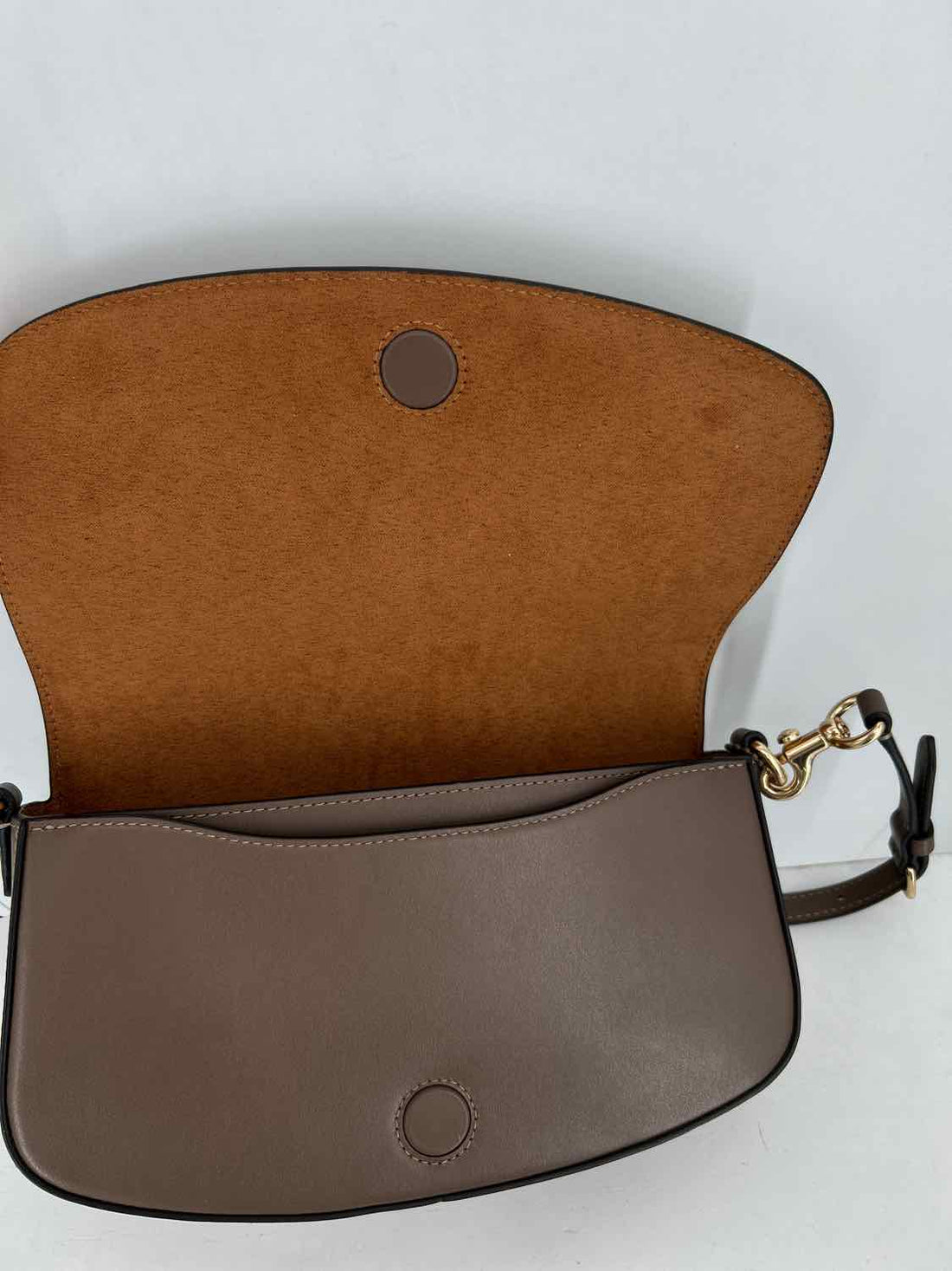 Coach Taupe Leather New Shoulder
