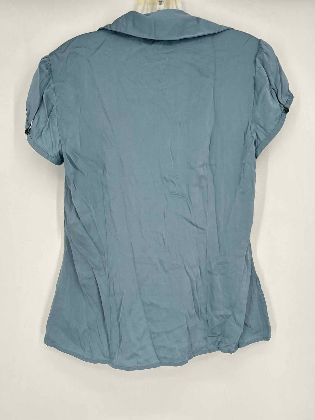 Ann Taylor Size 8 Blue Short Sleeve