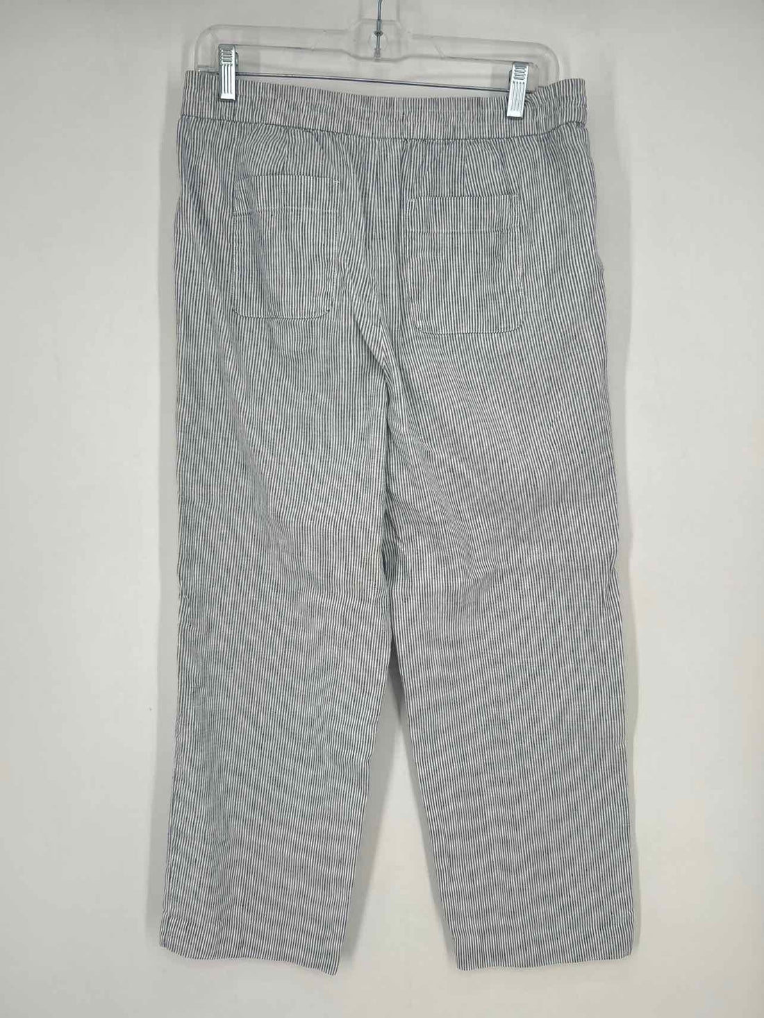 Talbots Size 10P White Striped Pants