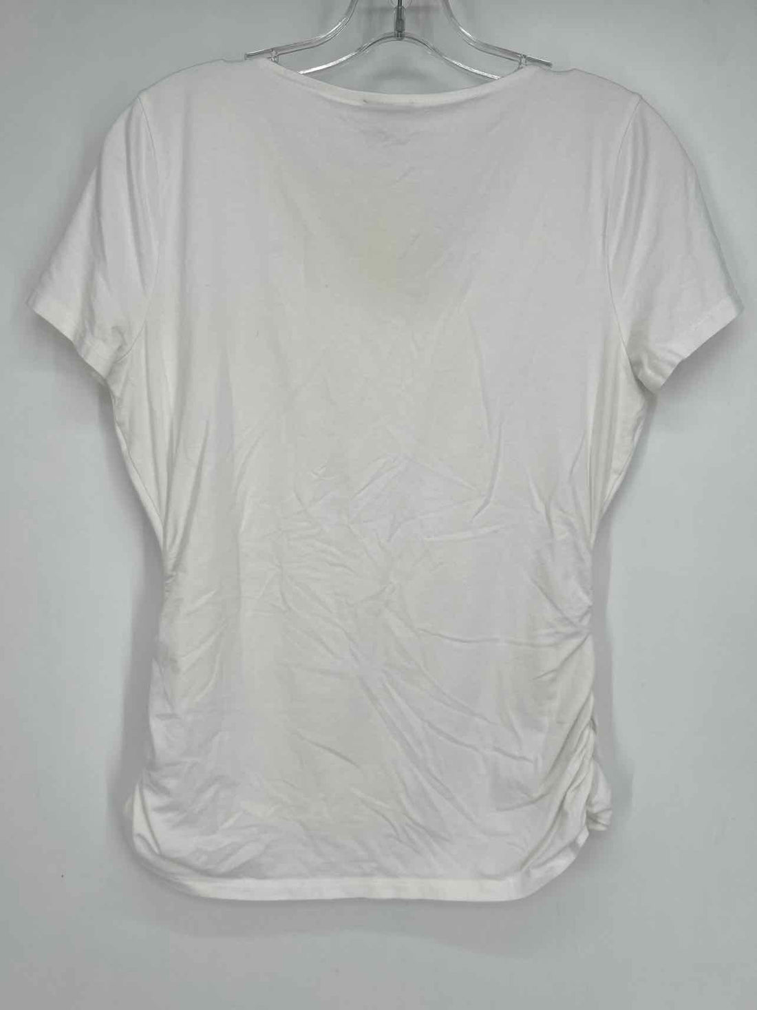 Talbots Size MP White Short Sleeve