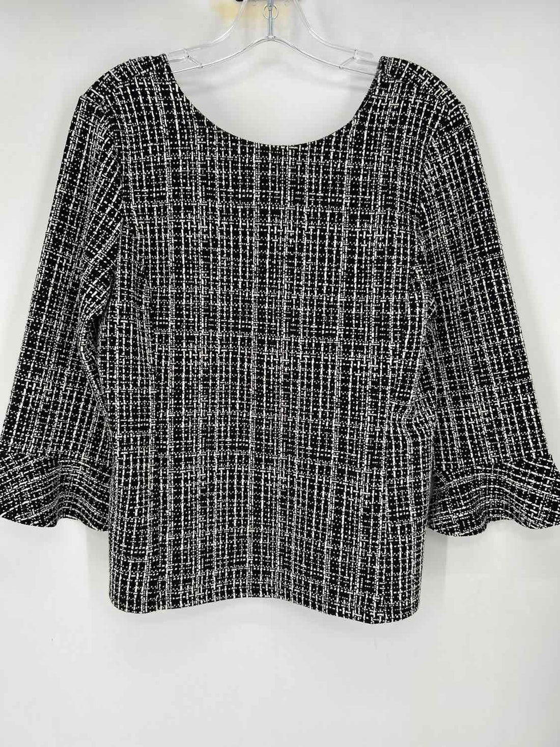 Talbots Size LP Black & White Long Sleeve
