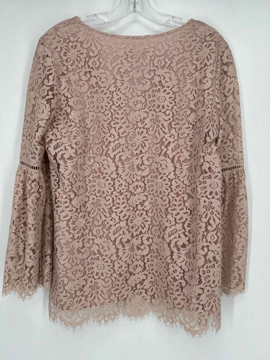 Sundance Size S Dusty Light Pink Lace Long Sleeve