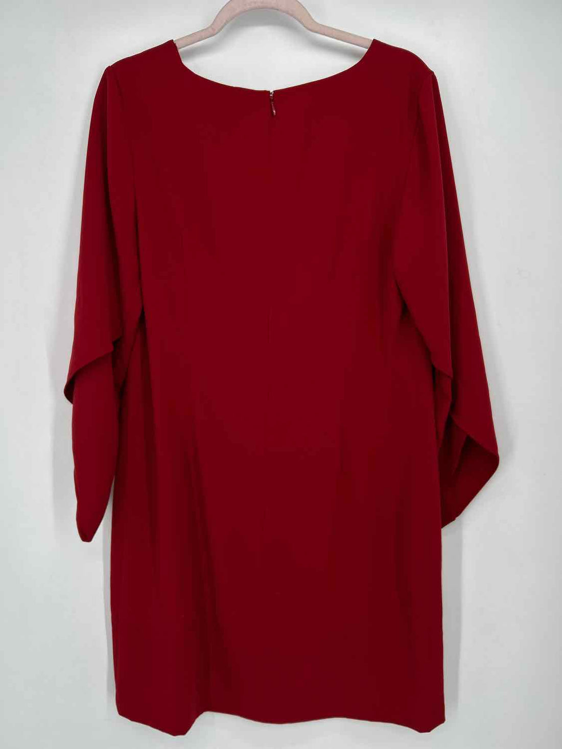 Laundry by Shelli Segal Size 12 Red Long Sleeve Dress