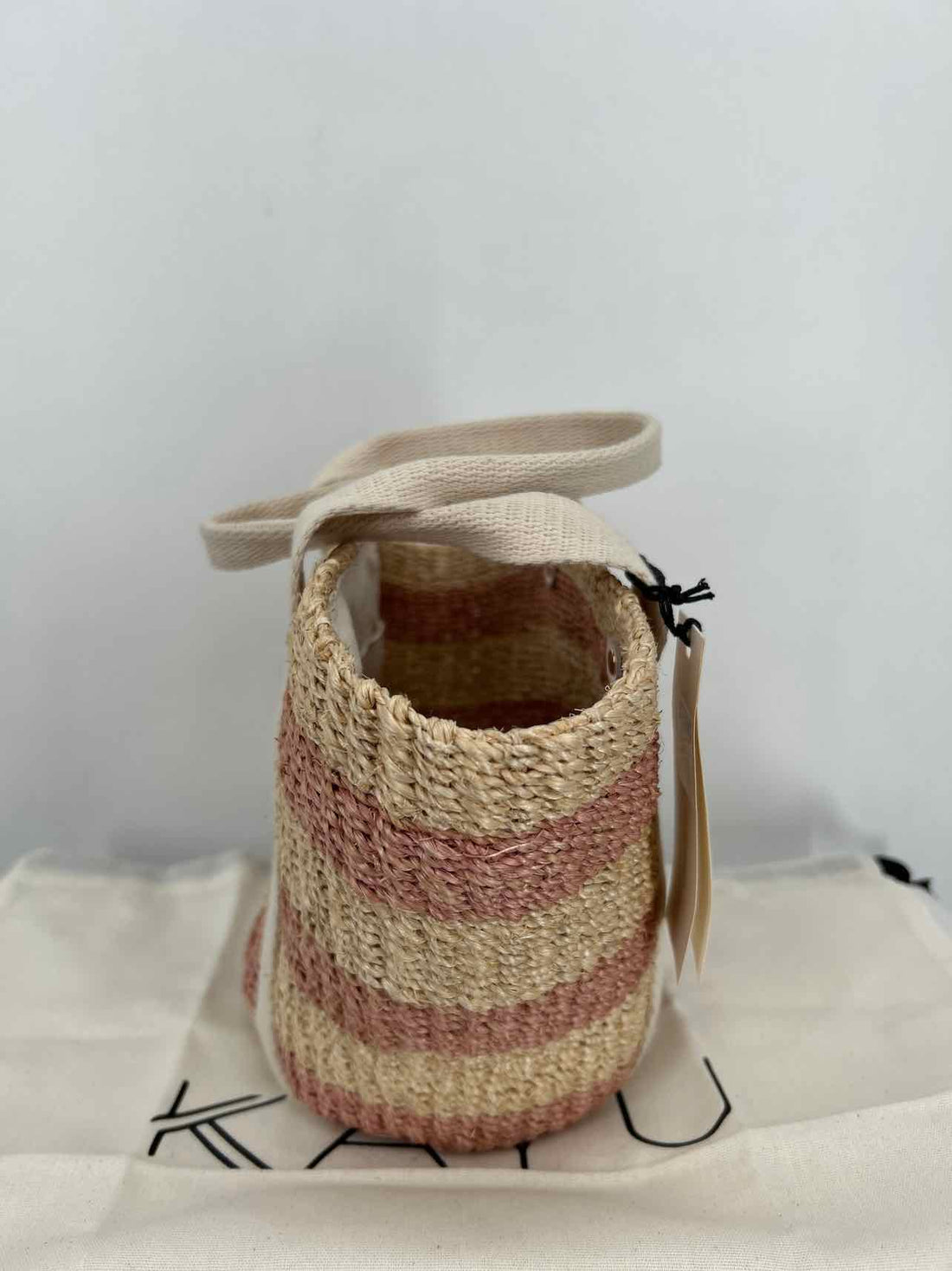 Kayu Natural Striped Straw NWT Purse