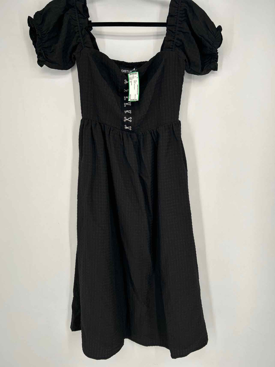 Disturbia Size 4 Black Short Sleeve Dress