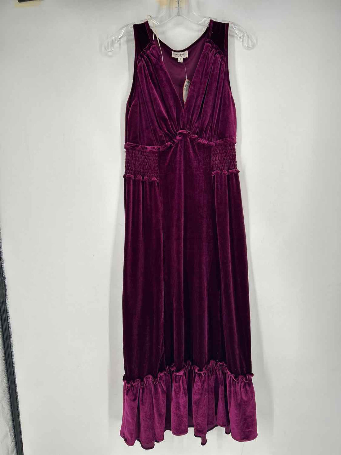 Umgee Size S Purple Velvet Sleeveless Dress