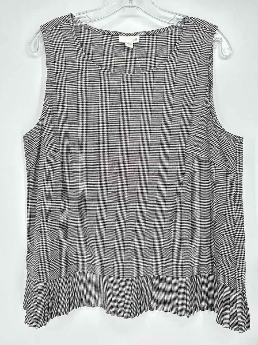 J Jill Size L Black & White Print NWT Sleeveless