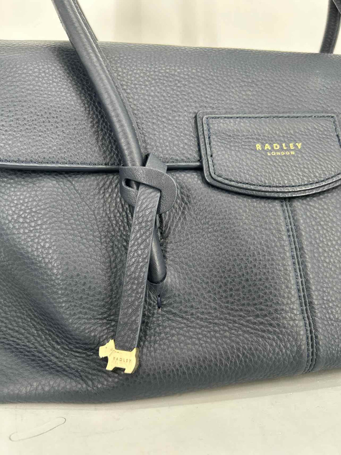 Radley London Navy Pebbled Leather Purse