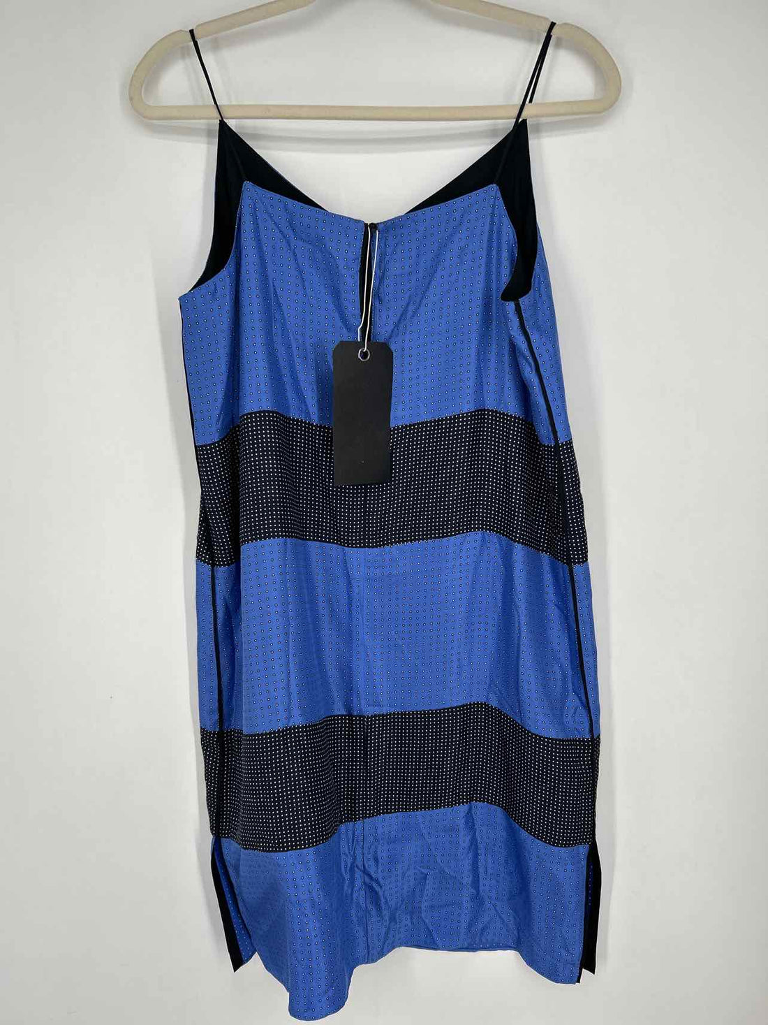 Rag & Bone Size 8 Black & blue polkadot Silk NWT Dress