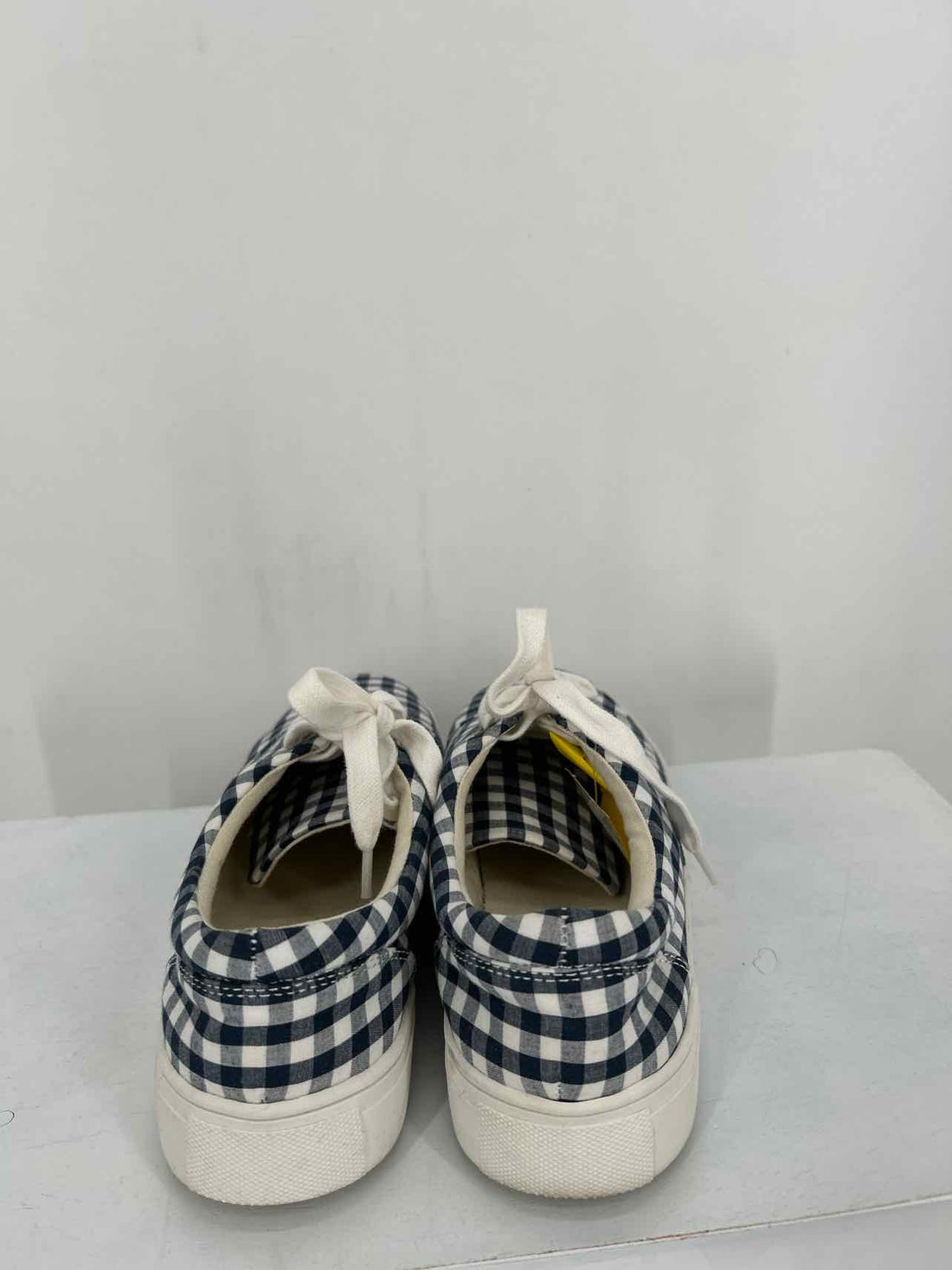 Talbots Women Size 7 Navy & White Gingham Sneakers