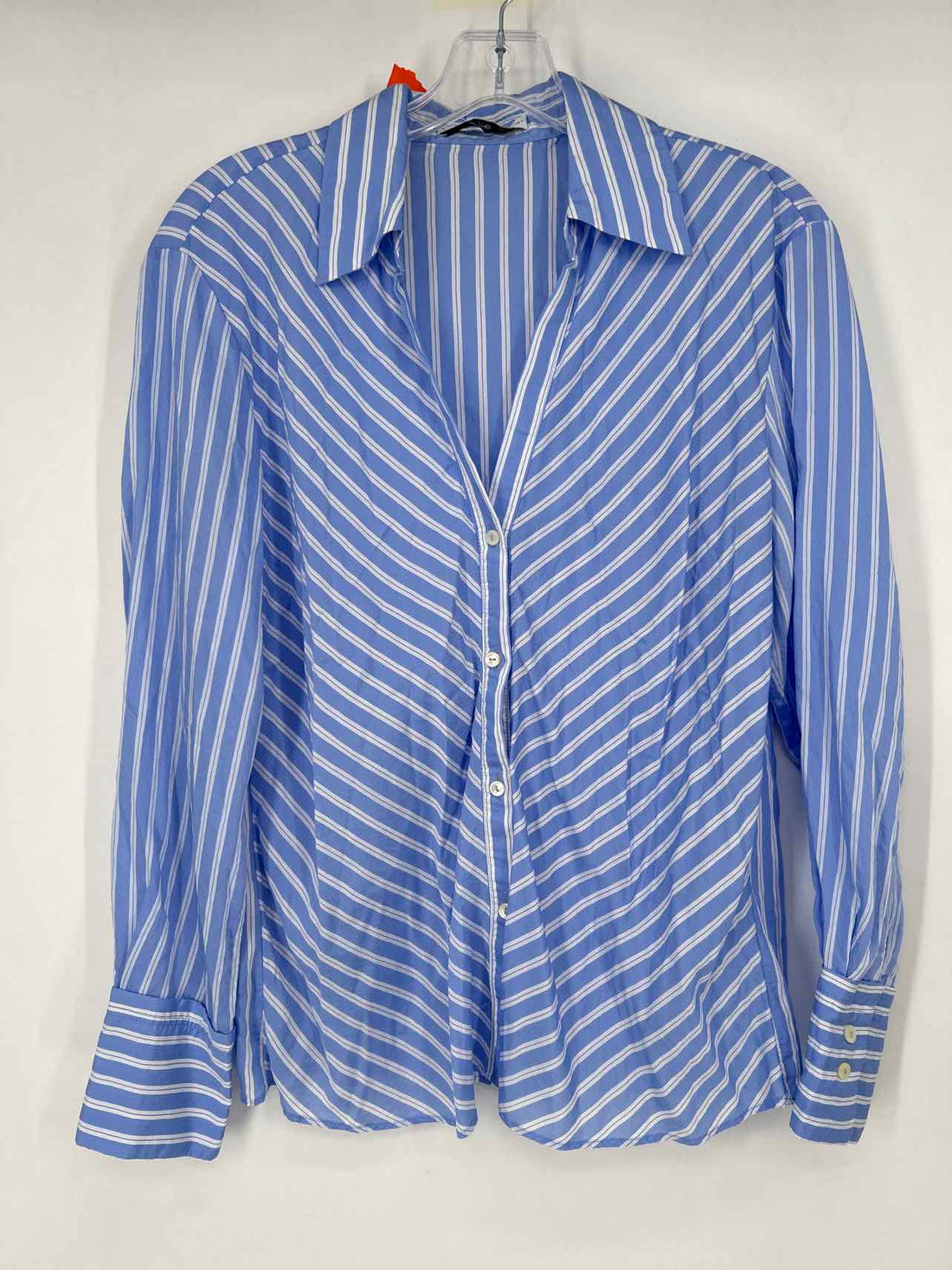 MNG Size 4 Blue & White Striped Long Sleeve