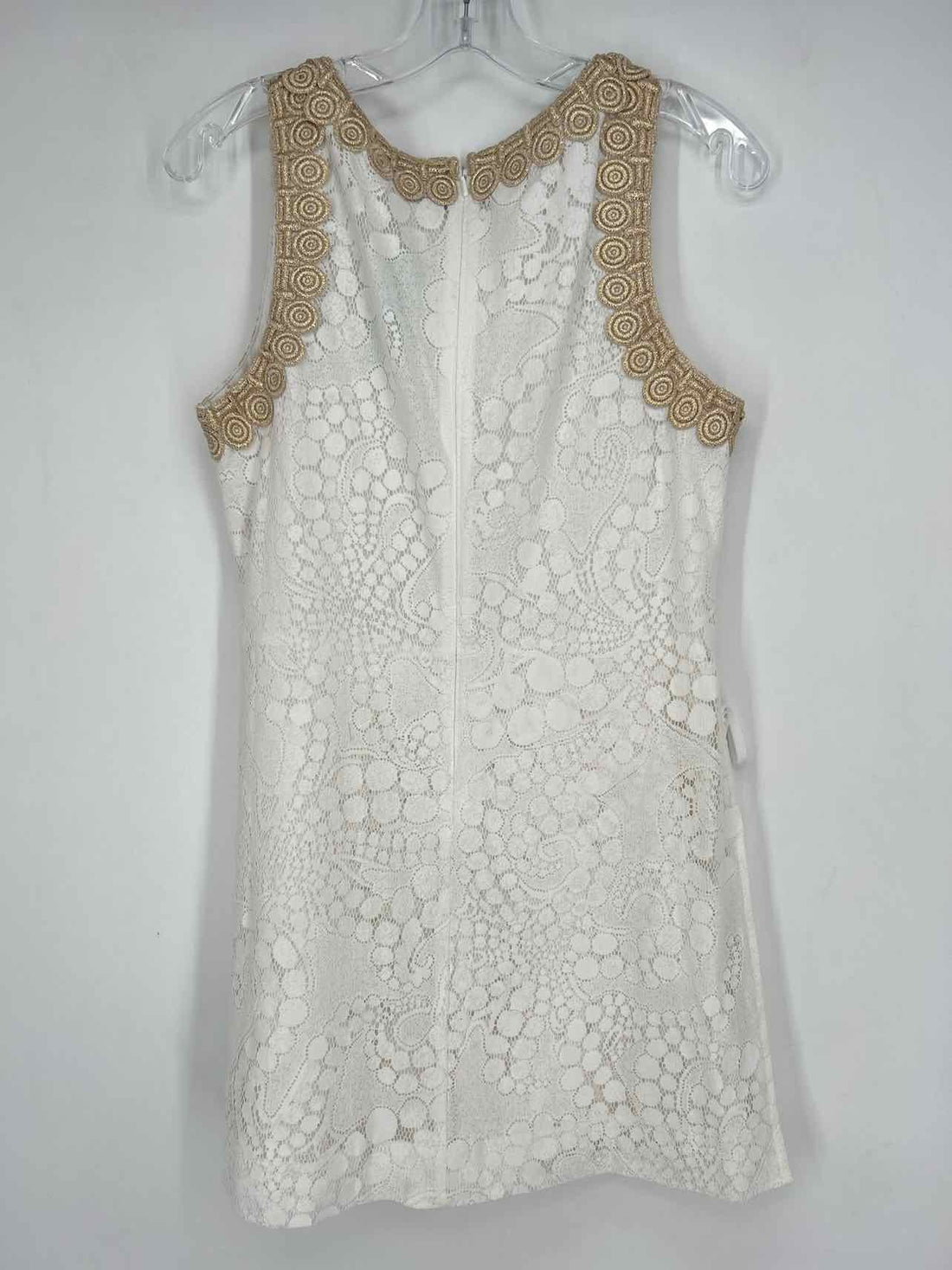 Lilly Pulitzer 10 White & Gold Lace NWT Lilly Pulitzer Romper