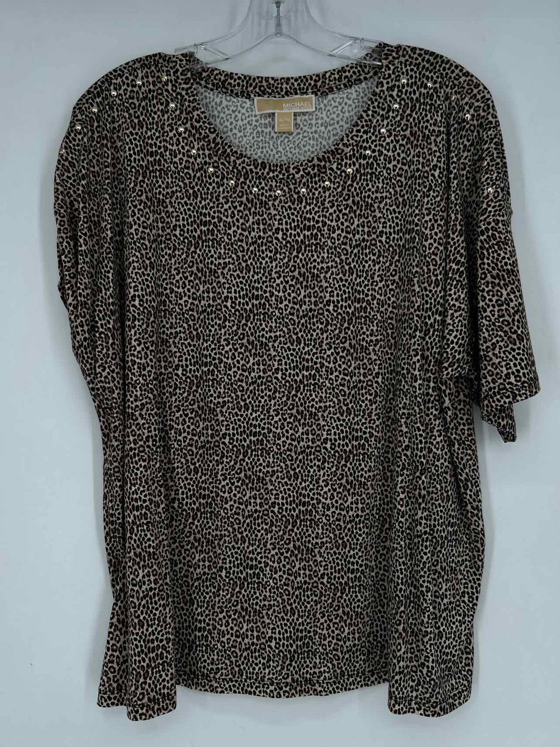 Michael Kors Size XL Leopard Short Sleeve