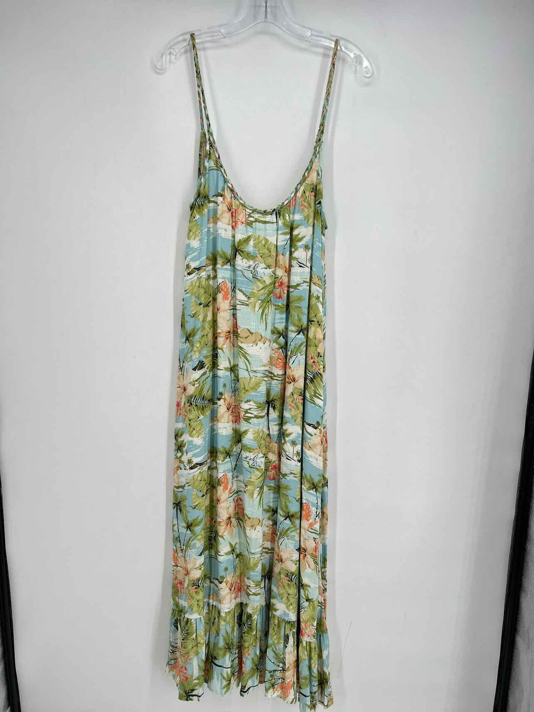 Oneil Size S Light Blue & Green Print Dress