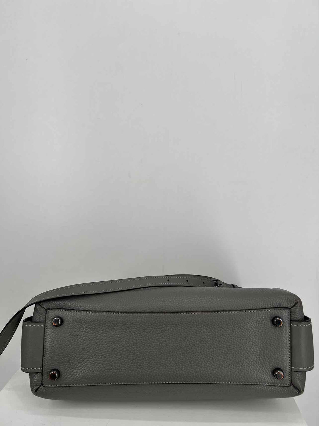Coach Gray Pebbled Leather Good Hobo