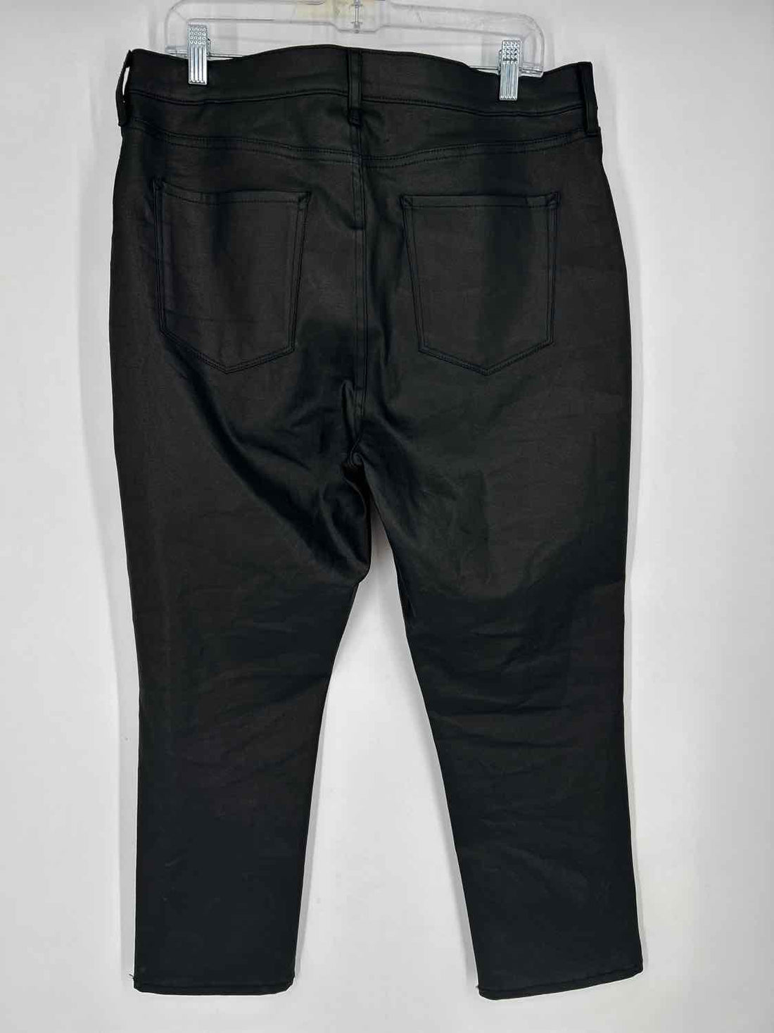 Ana Size 16 Black Coated Denim Jeans