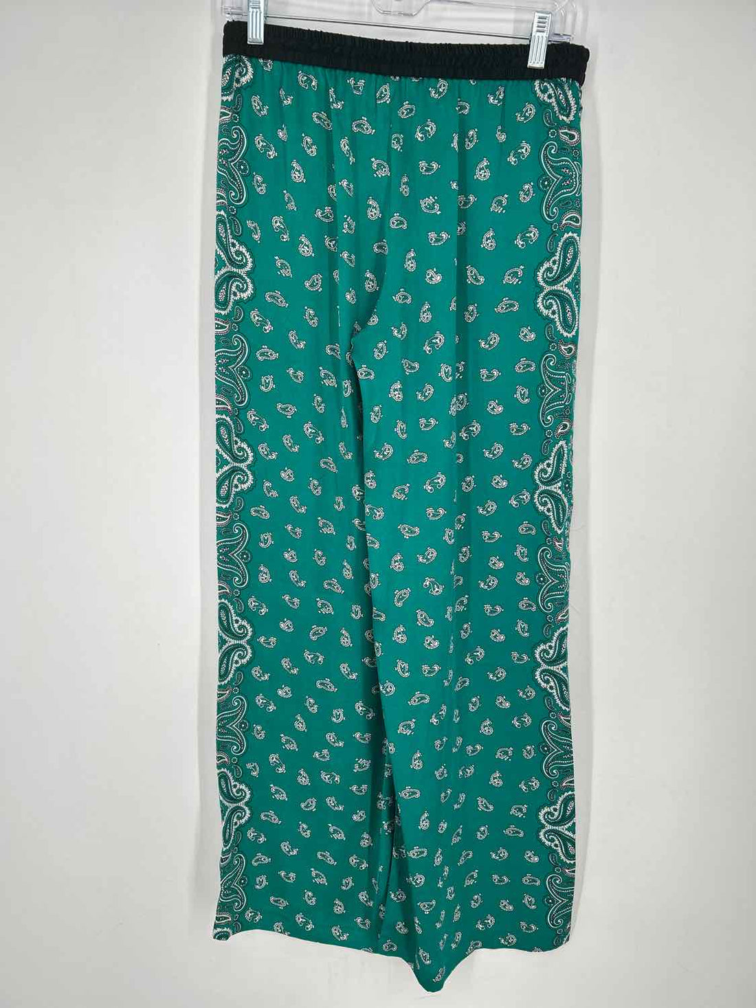 Michael Kors Size 4 Teal & White Print Pants