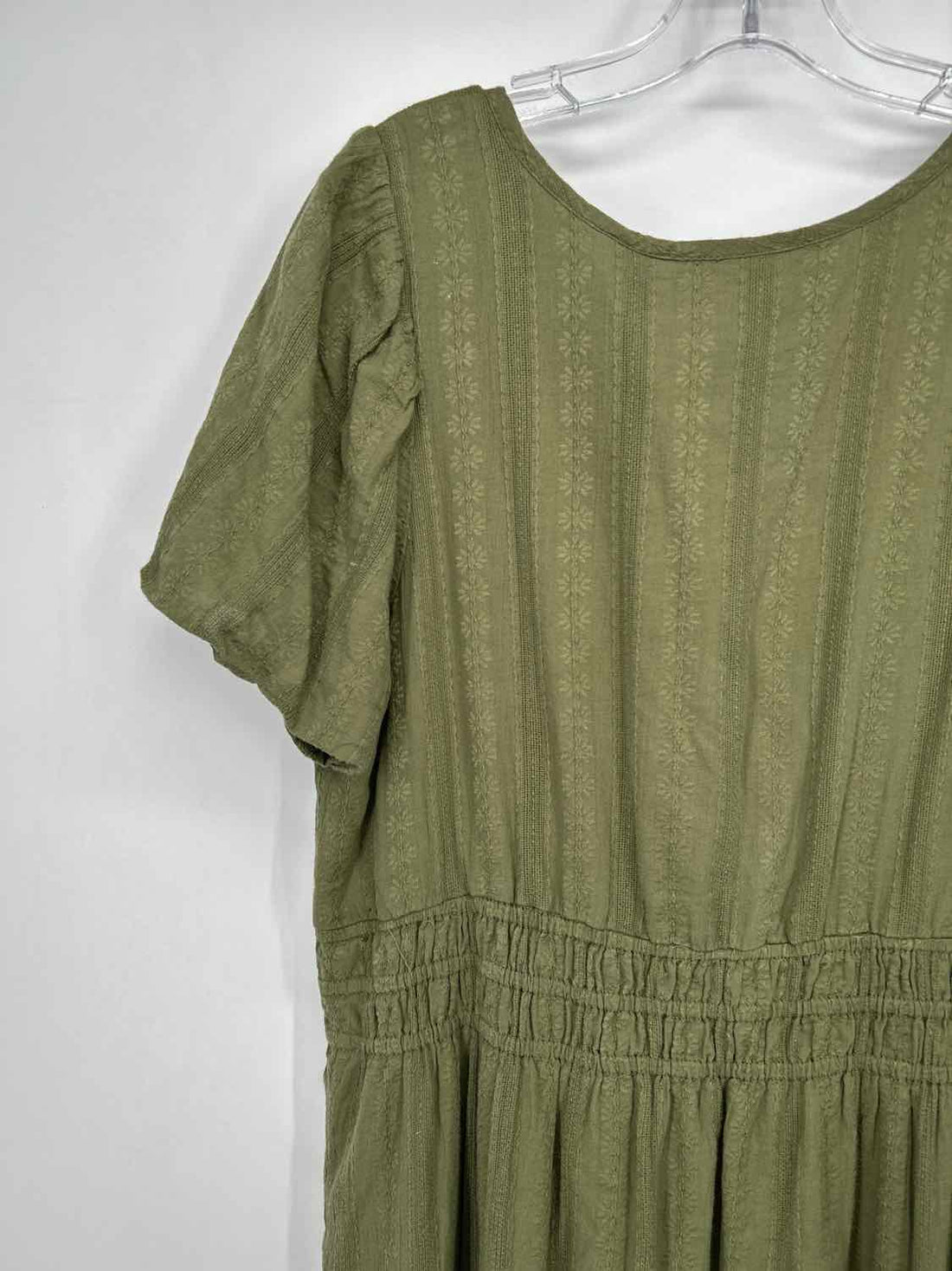 By Anthropologie Size XL Green Short Sleeve Dress
