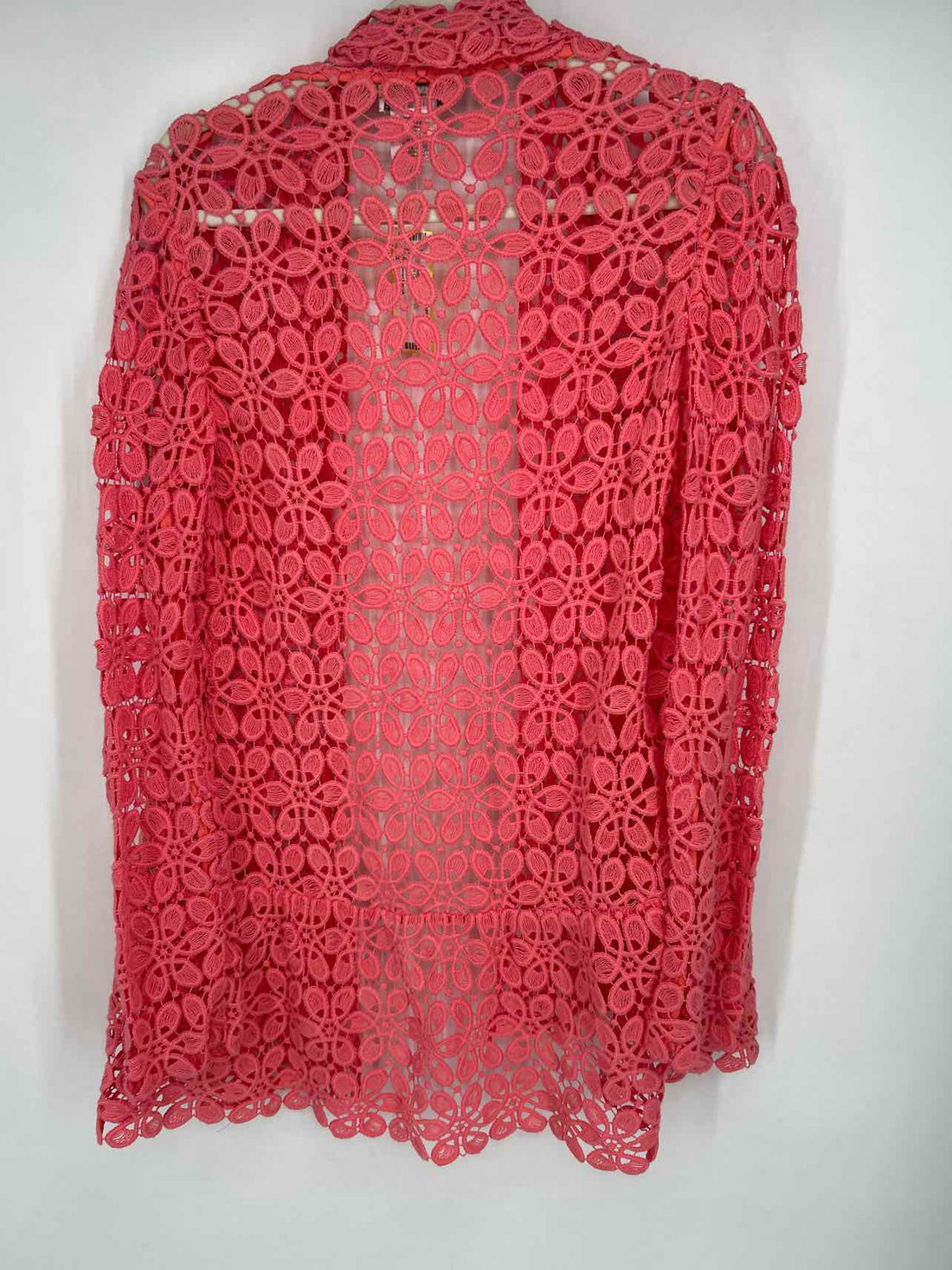 Neiman Marcus Size L Pink Coral Cardigan