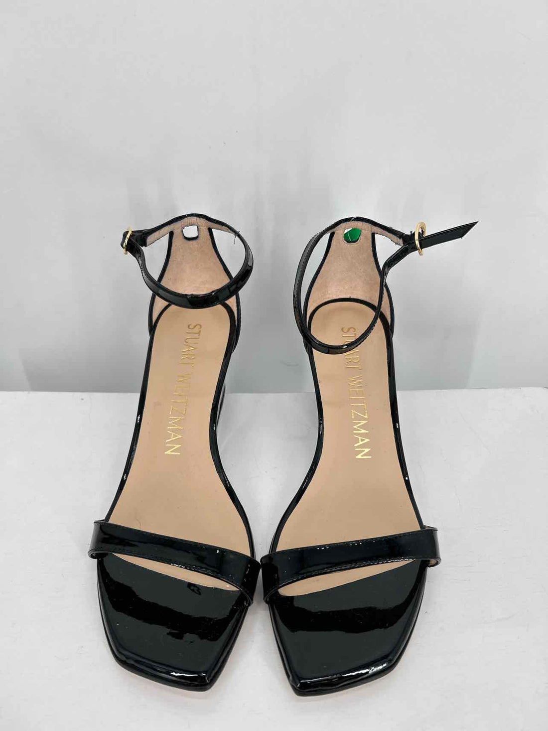 Stuart Weitzman Women Size 7 Black Patent Leather Wedges