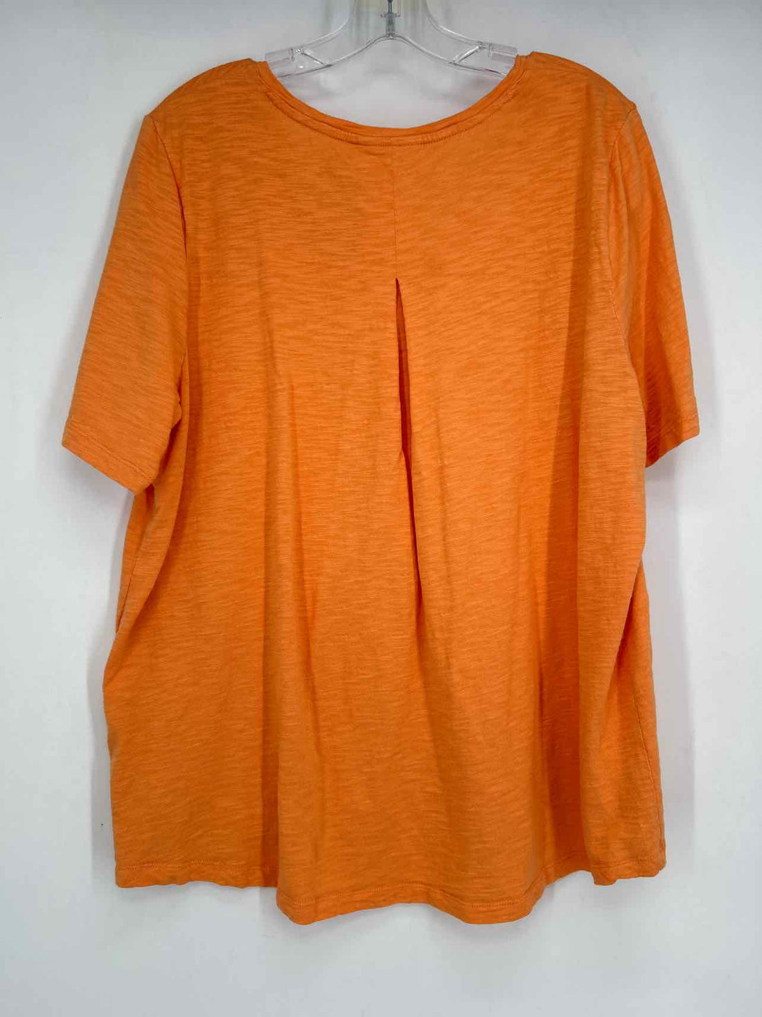 Chicos Size 3/XL Orange Short Sleeve
