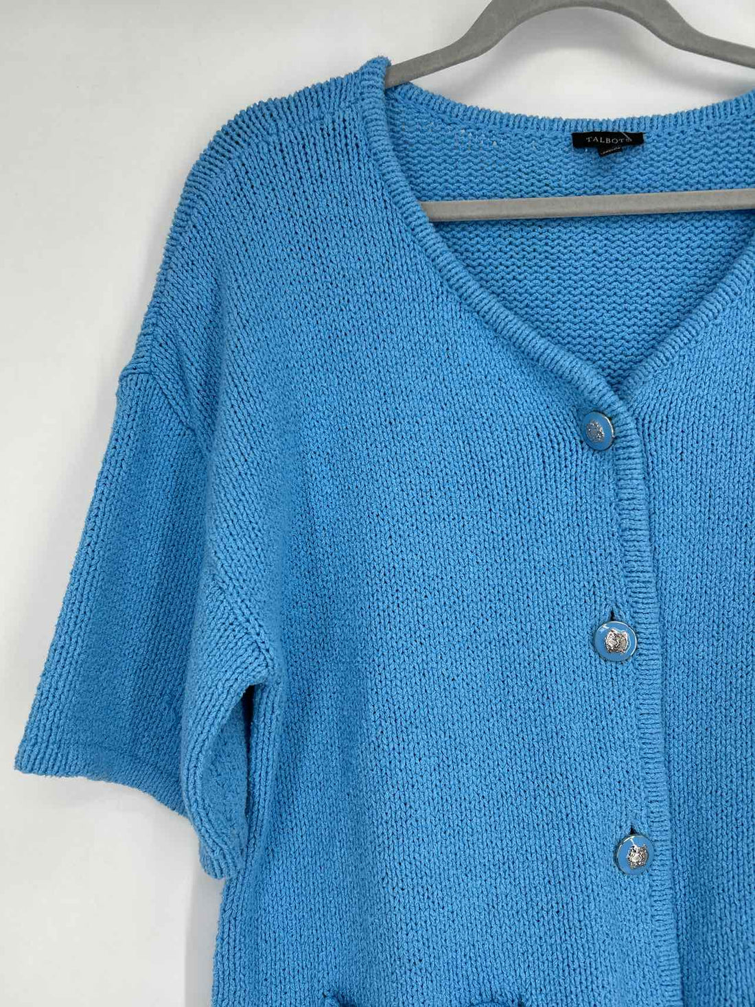 Talbots Size XL Blue Short Sleeve