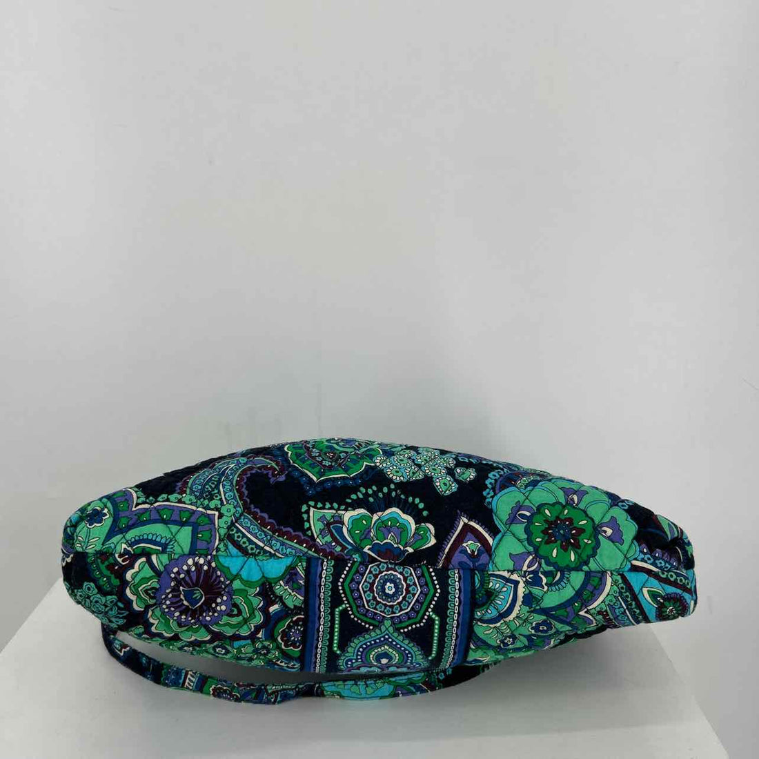 Vera Bradley Black Green & Blue Print Quilted Pre Owned Shoulder
