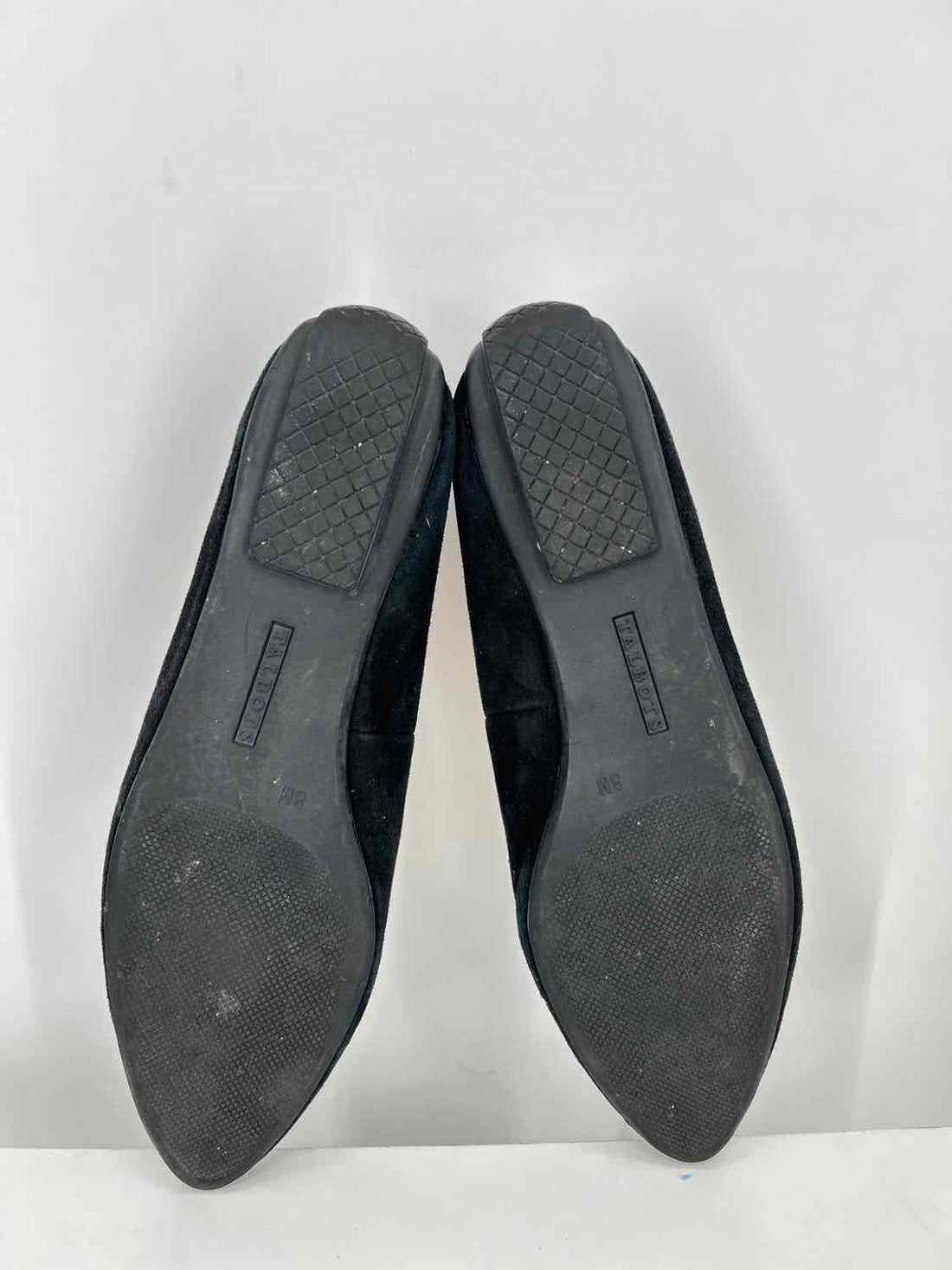 Talbots Women Size 8 Black Genuine Suede Loafers