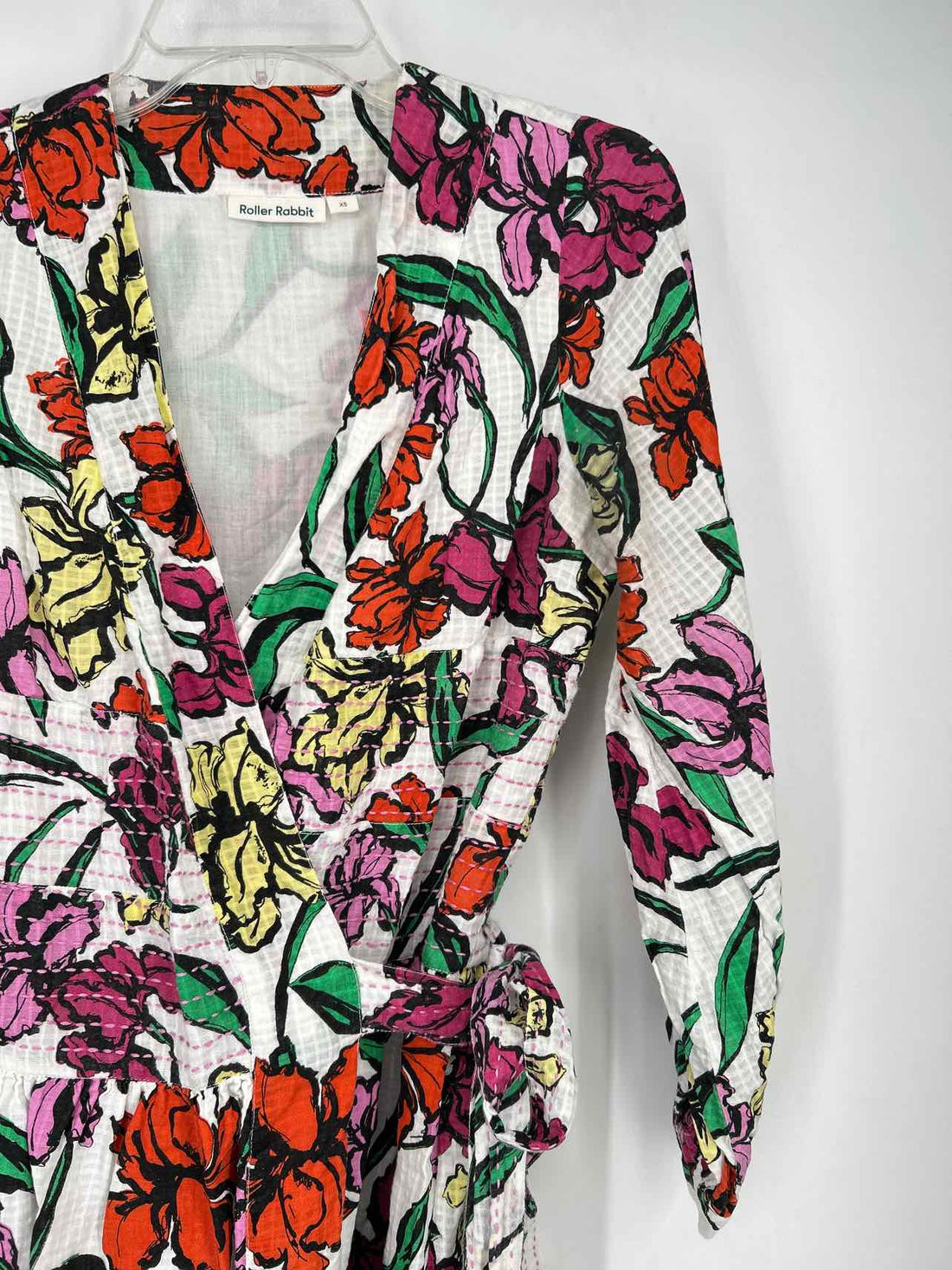Roller Rabbit Size XS White Floral Dress