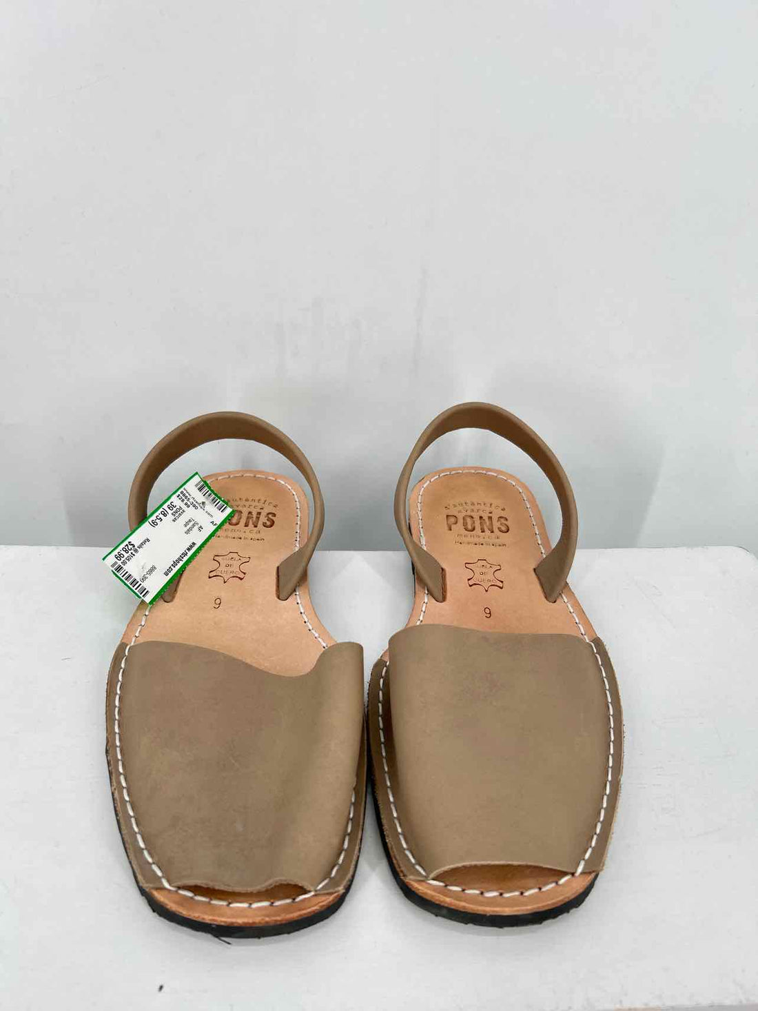 PONS Women Size 39 (8.5-9) Taupe Sandals