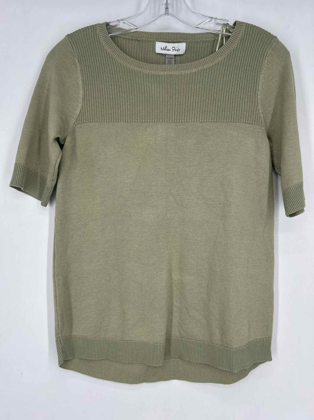 Melissa Paige Size XS Light Green Knit NWT Short Sleeve