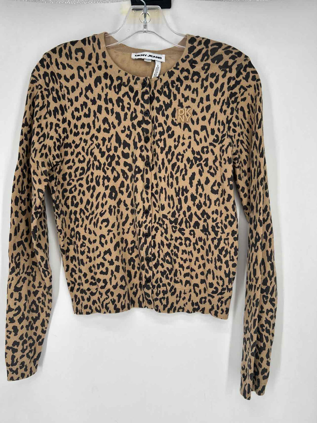 DKNY Size XS Leopard Long Sleeve
