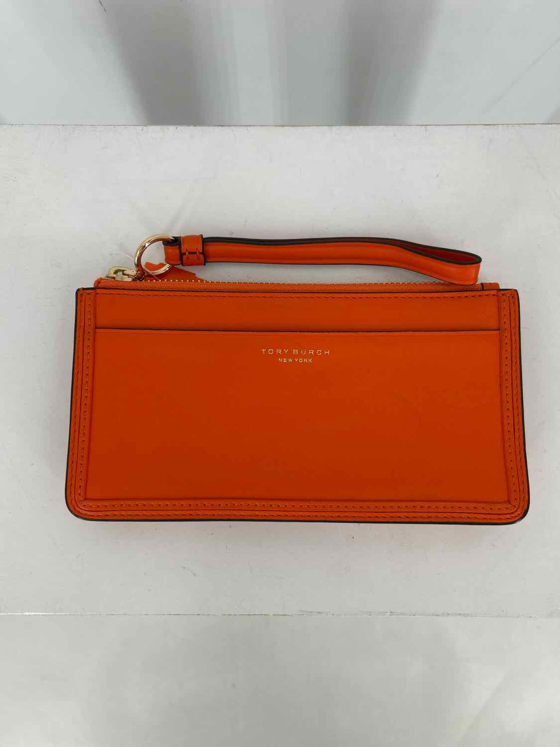 Tory Burch Orange Leather Pre Owned Wallet