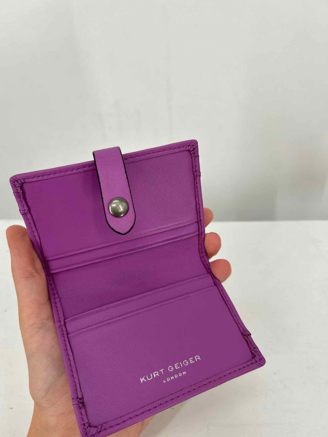 Kurt Geiger Purple Quilted Like New Wallet