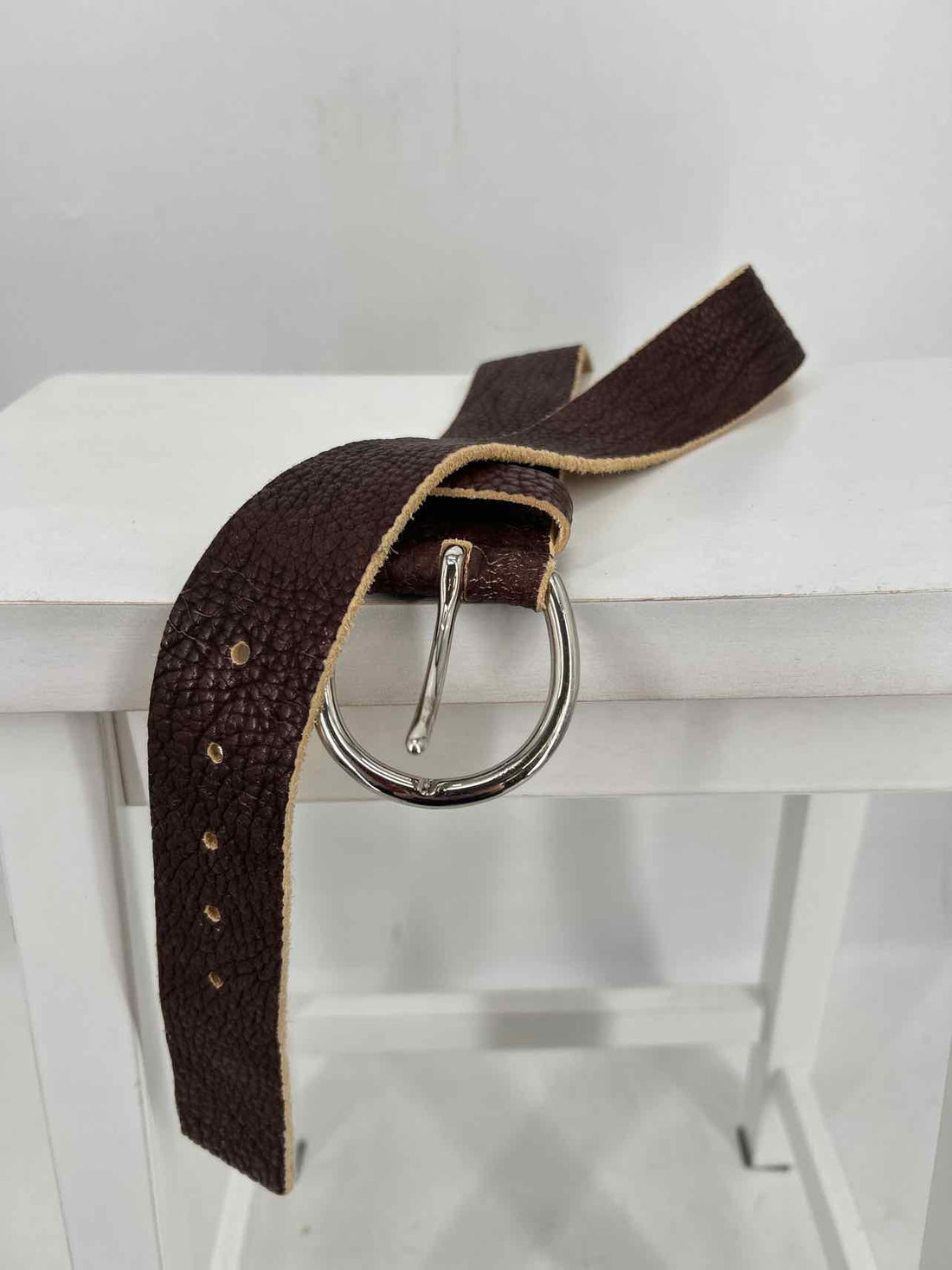 Fullum & Holt Size 34 (S/M) Leather Dark Brown Belts