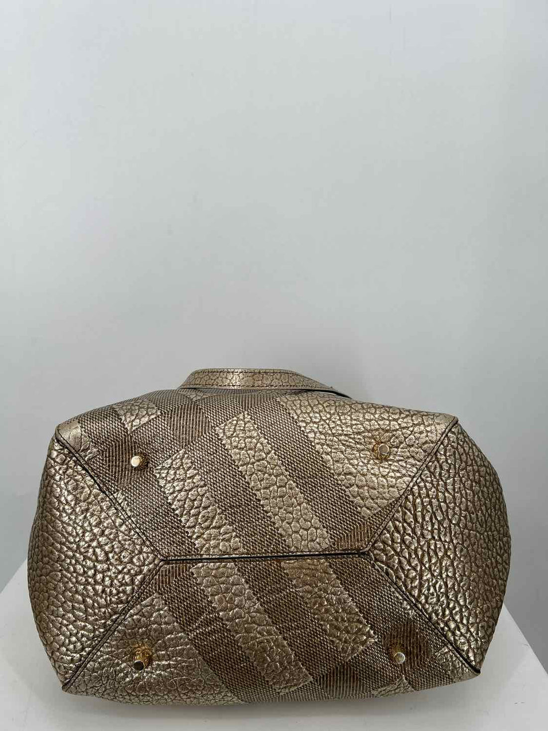 Burberry Gold Genuine Leather LUXURY
