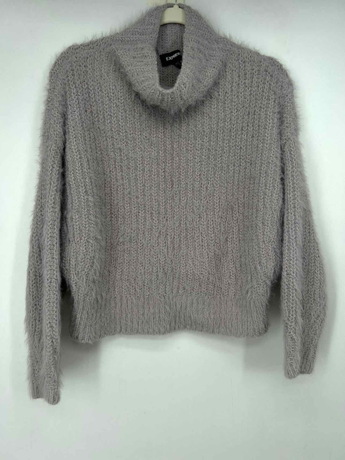 Express Size S Light Purple Fuzzy Sweater