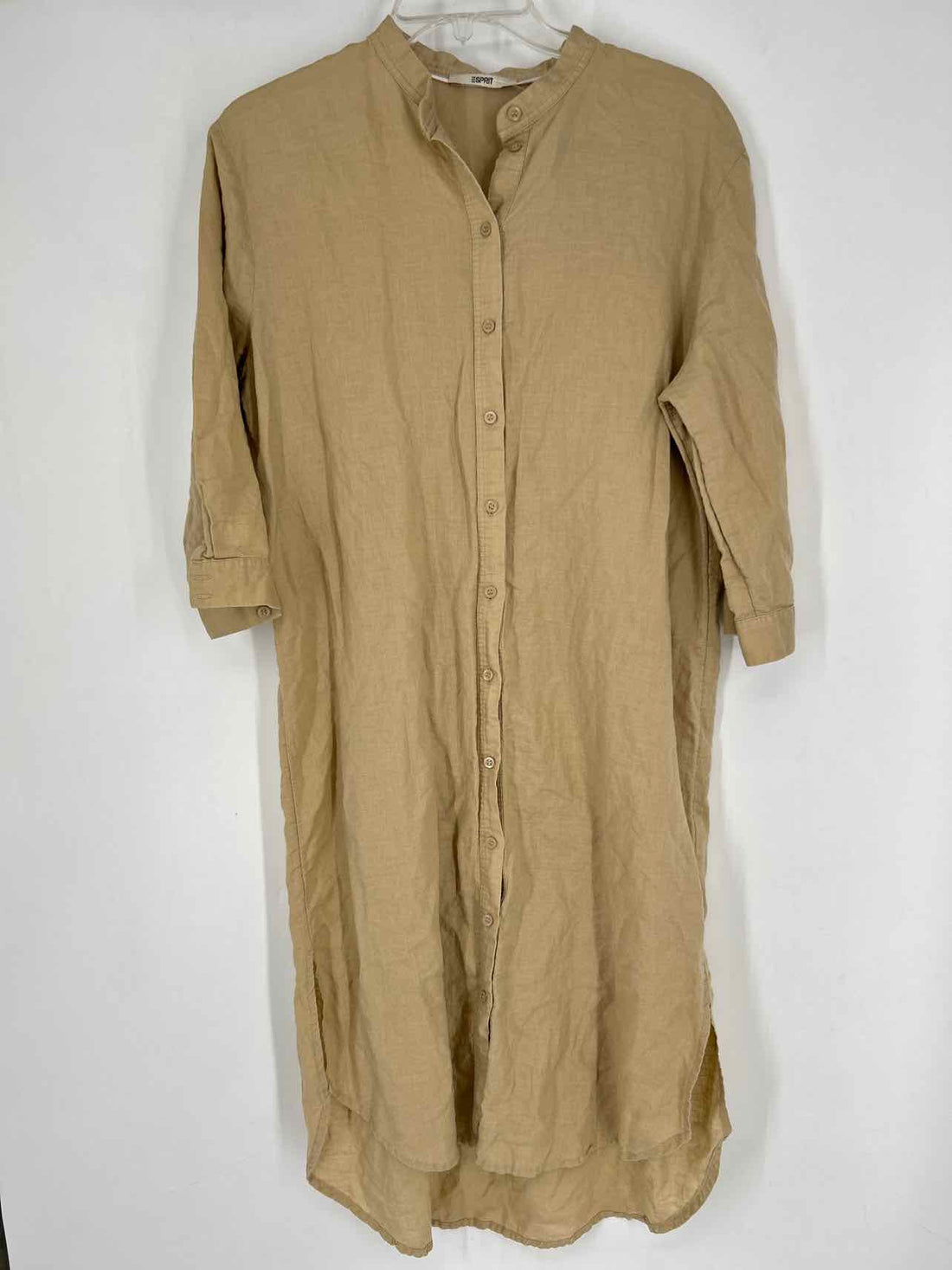 Esprit Size 8 Khaki Linen/Cotton Dress