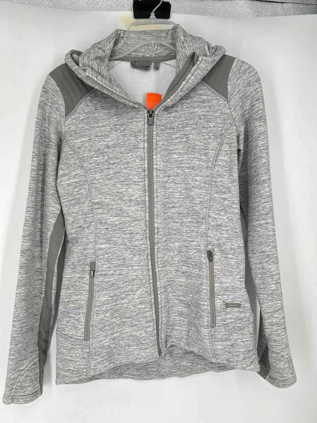 Athena Size S Heathered Gray Active Hoodies