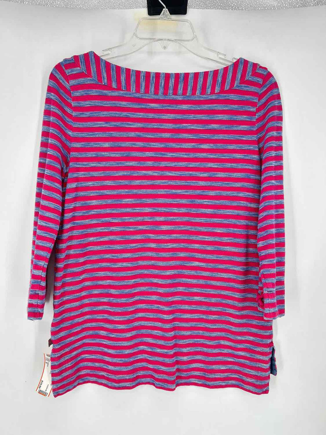 Talbots Size S Pink & Blue Stripe Long Sleeve