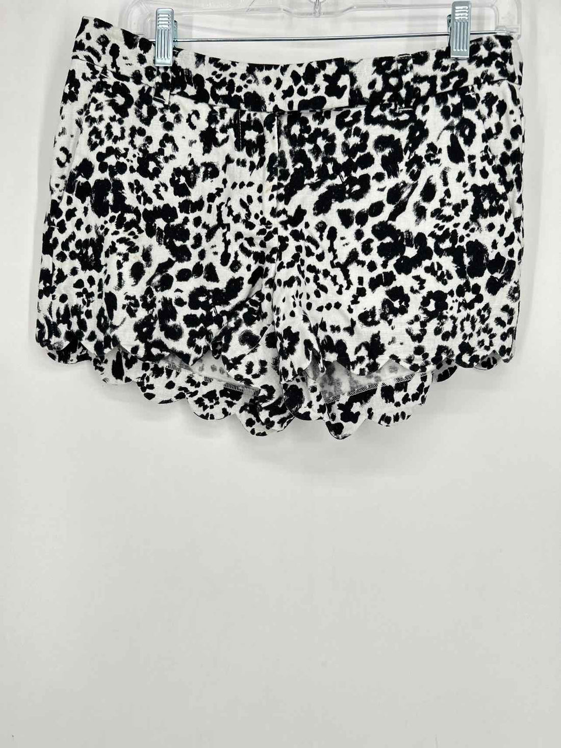 J Crew Size 2 Black & White Leopard Shorts