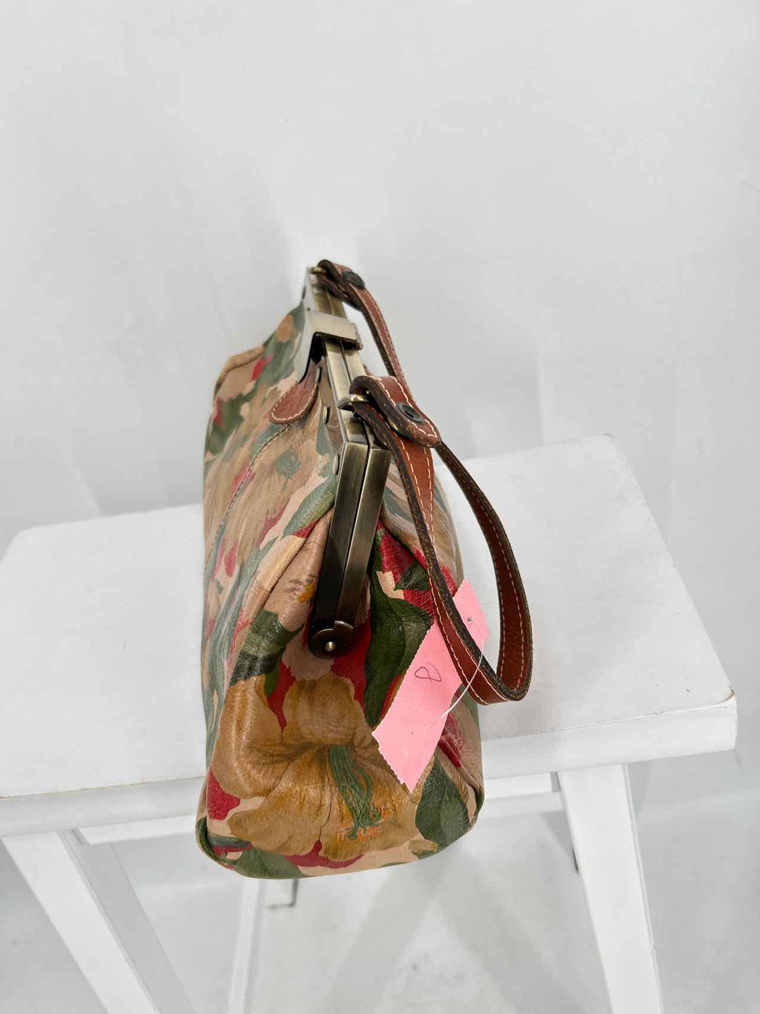 Patricia Nash Beige Floral Leather Pre Owned Shoulder