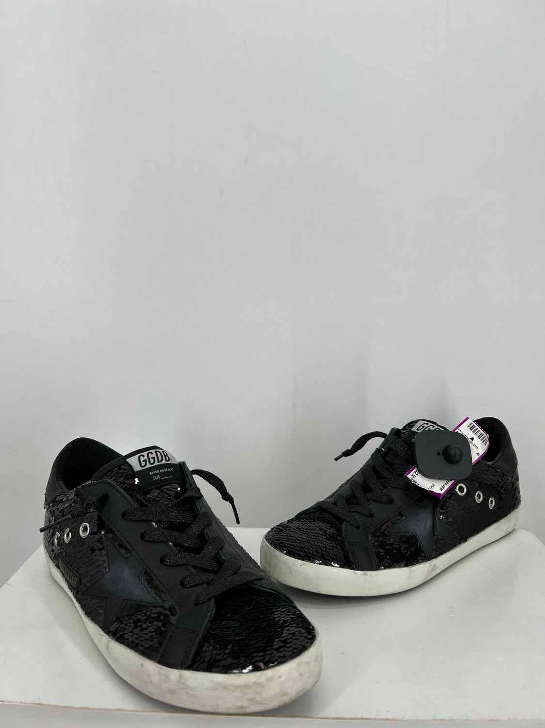 Golden Goose Women Size 39 (8.5-9) Black Sequins Sneakers