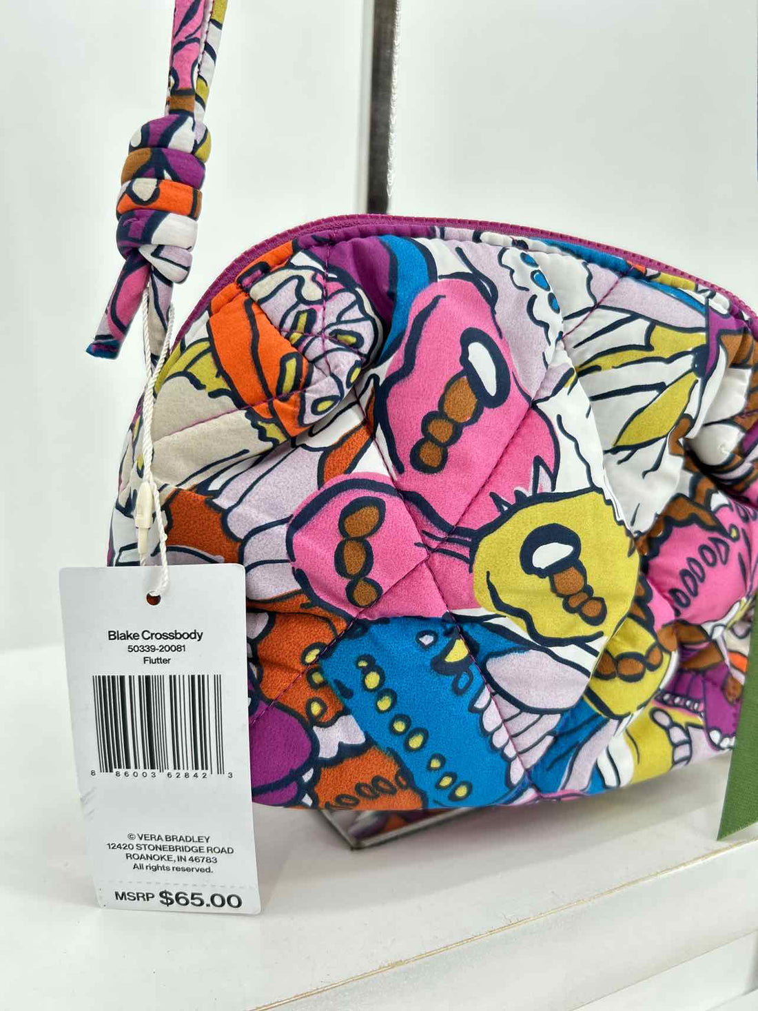 Vera Bradley Purple Floral Quilted Nylon NWT Crossbody