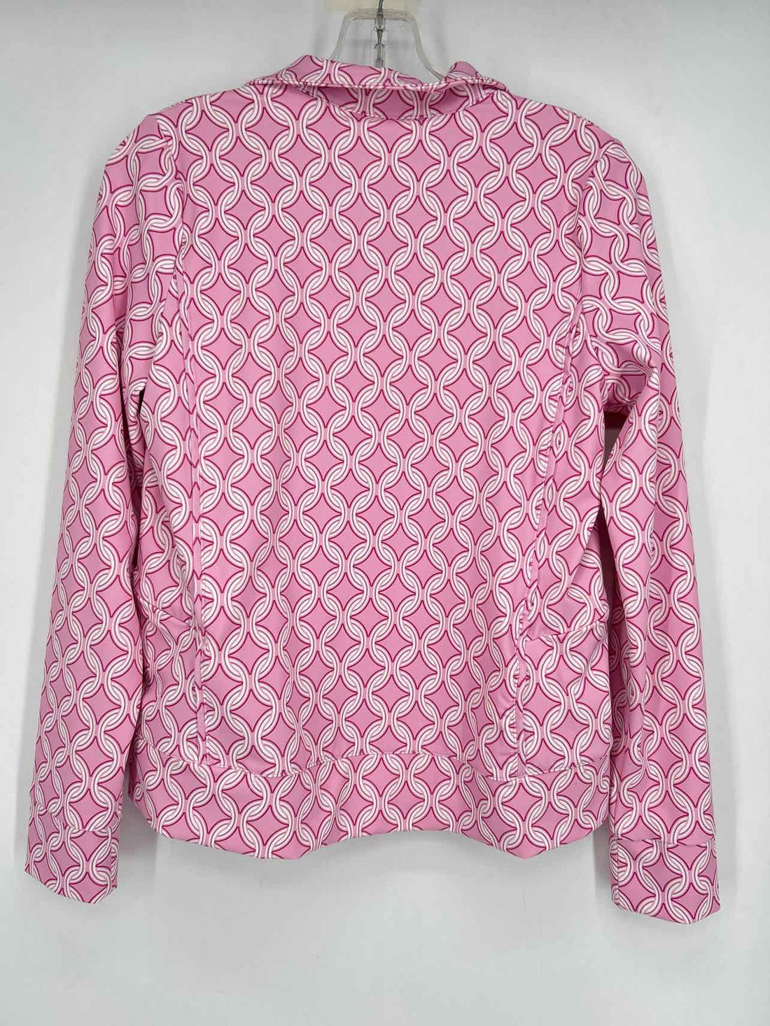 Stella Parker Sport Size S Pink & White Print Active Jacket